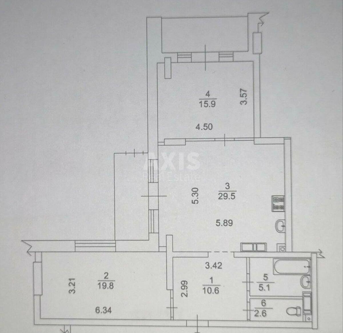 1k apartment vul. Sichovyh Stril'civ 44А5829114