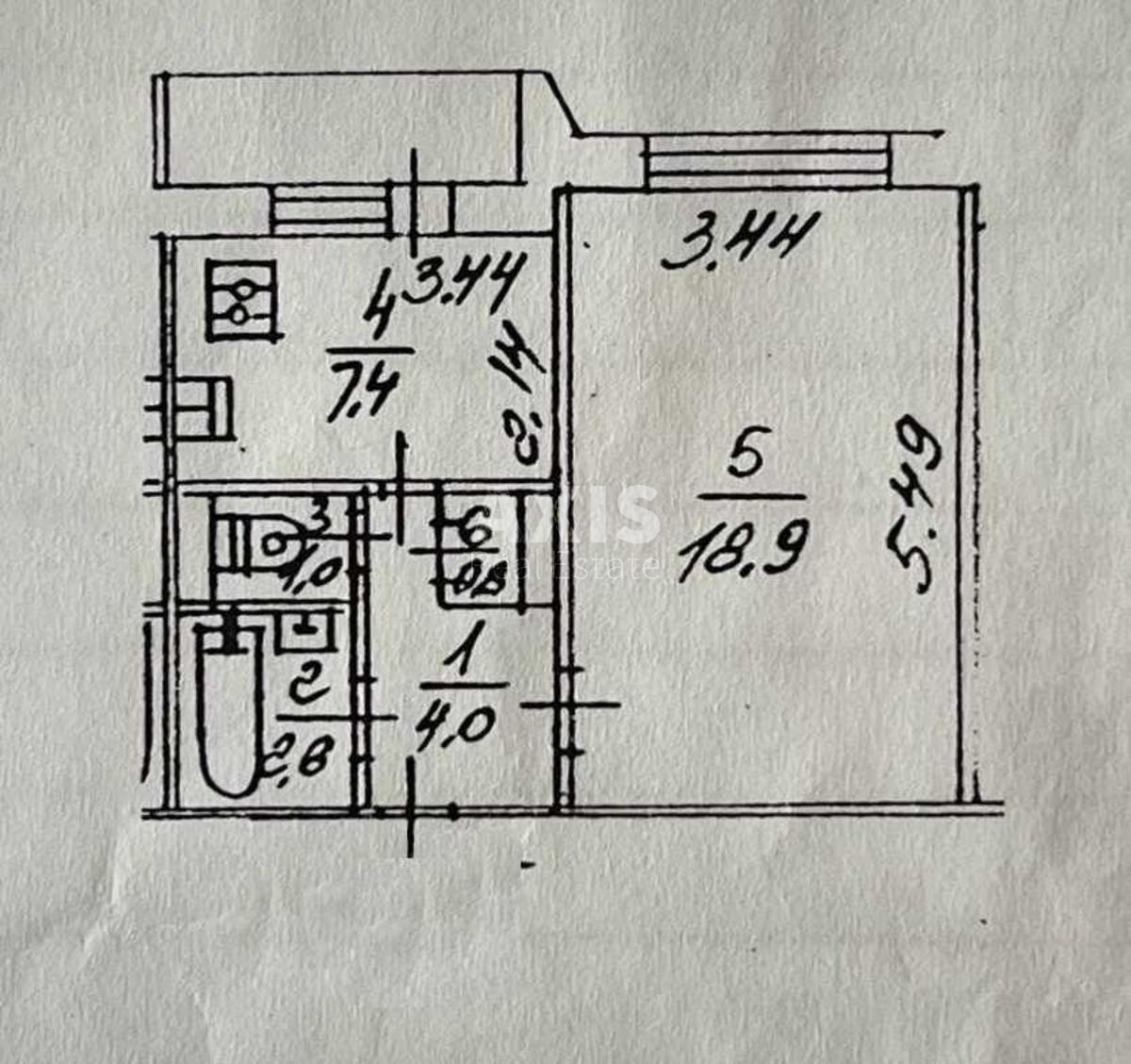 1k apartment vul. Rajduzhna 456