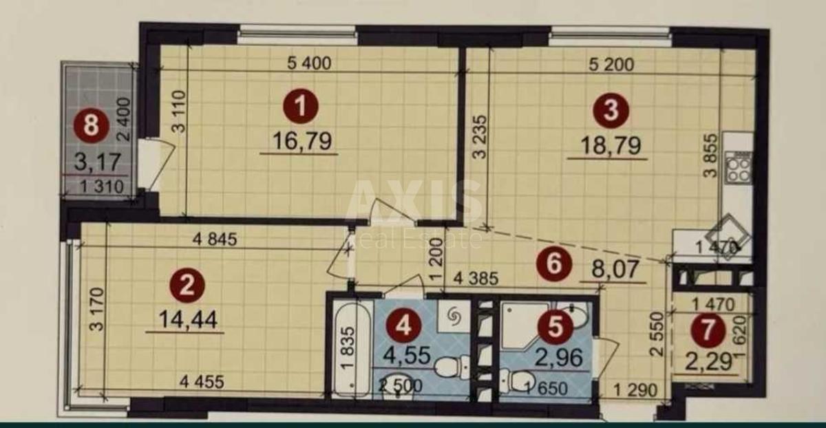 2k apartment vul. Rodyny Kristeriv 205