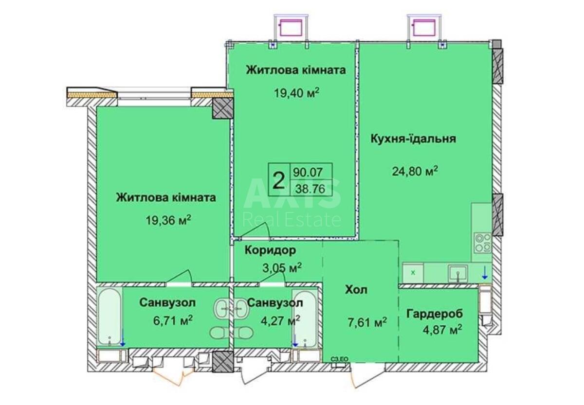 3к квартира ул. Драгомирова Михаила 180