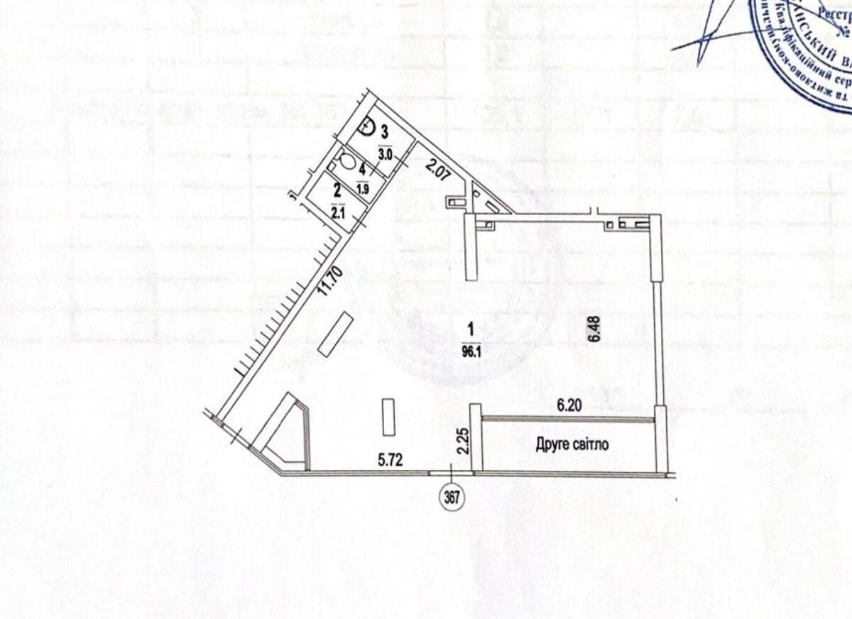 Trade object nab. Dniprovs'ka 15Д, 103m2595818