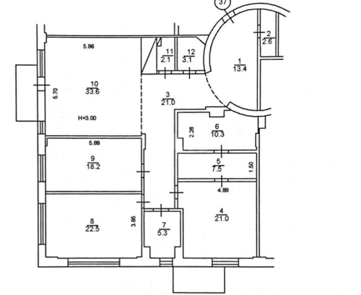 4k apartment vul. Bul'varno-Kudrjavs'ka 218