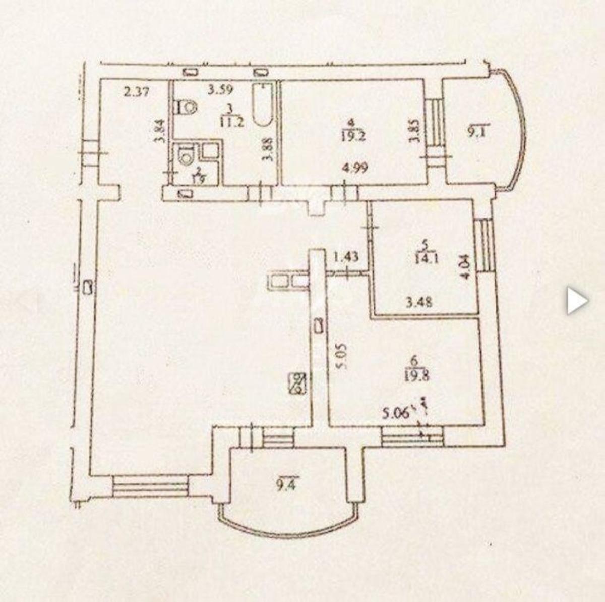4к квартира пр-т Героев Сталинграда 2Г5