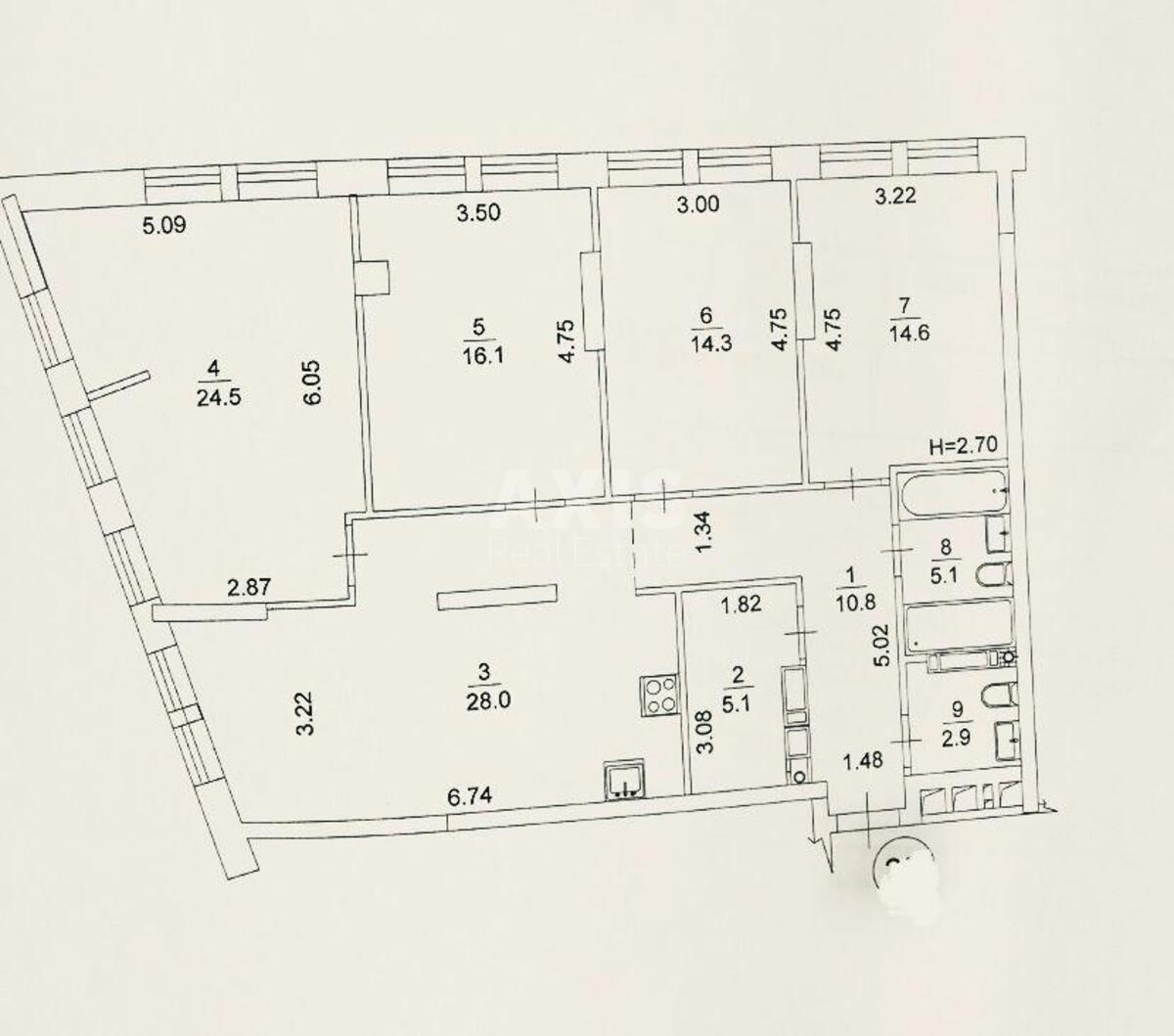 5к квартира ул. Князя Романа Мстиславича 227
