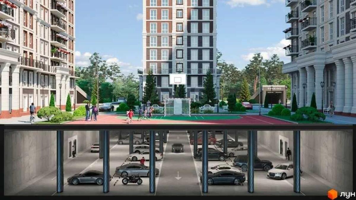 1k apartment vul. Myhajla Maksymovycha 241