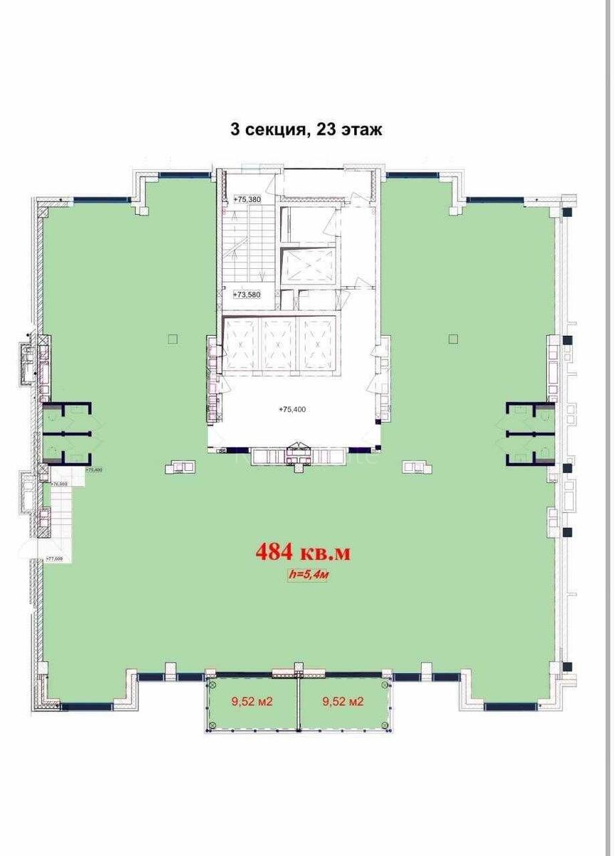 Office vul. Antonovycha 118, 484m2618564