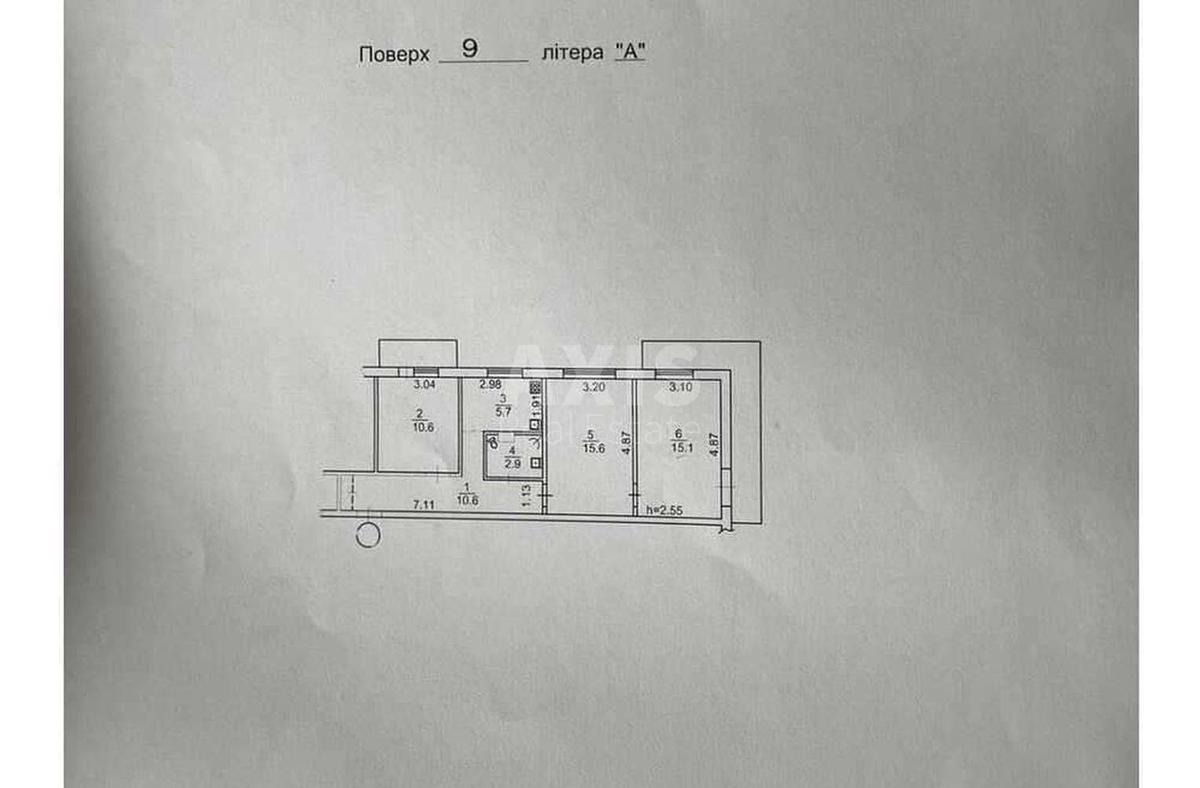 3k apartment vul. Oleksandra Arhypenka 1/27