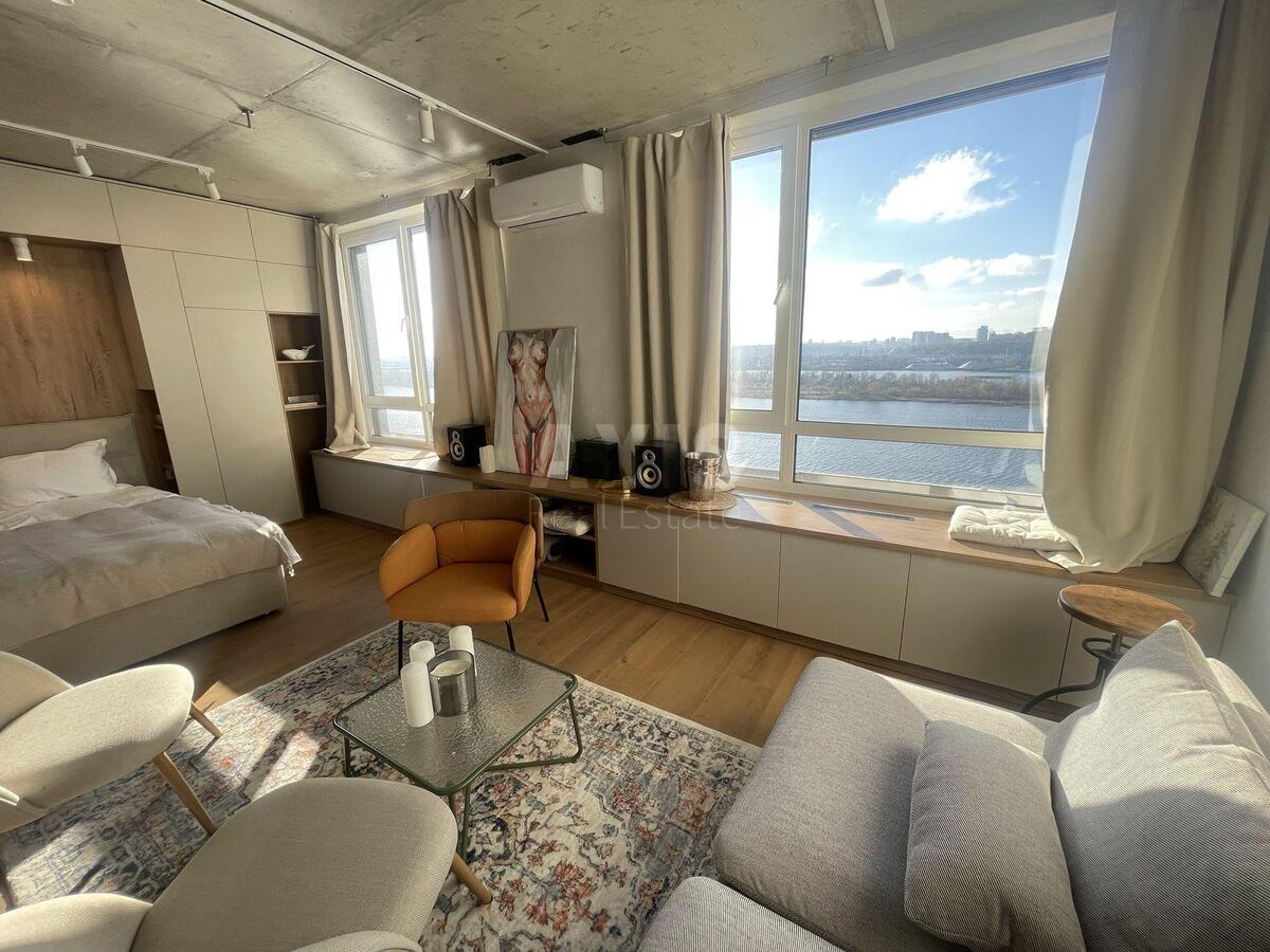 1k apartment nab. Dniprovs'ka 15624924