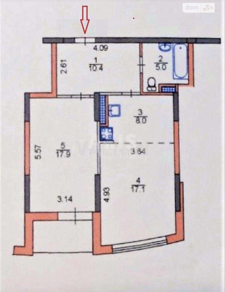 2k apartment vul. Volodymyra Naumovycha 46