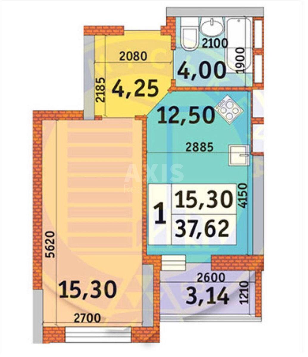 1k apartment vul. Radchenka Petra 87