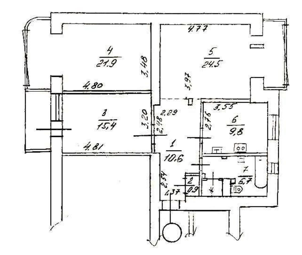 3k apartment vul. Mazepy Ivana 12А4893917