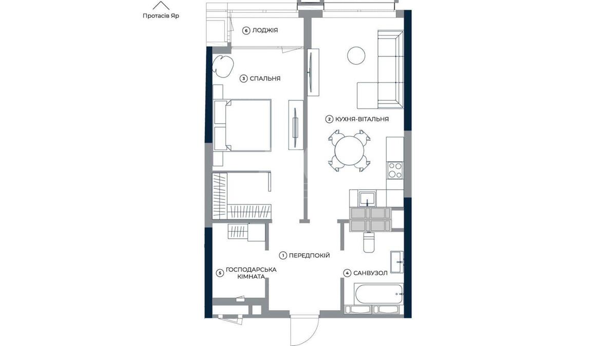 1k apartment vul. Antonovycha 136580054