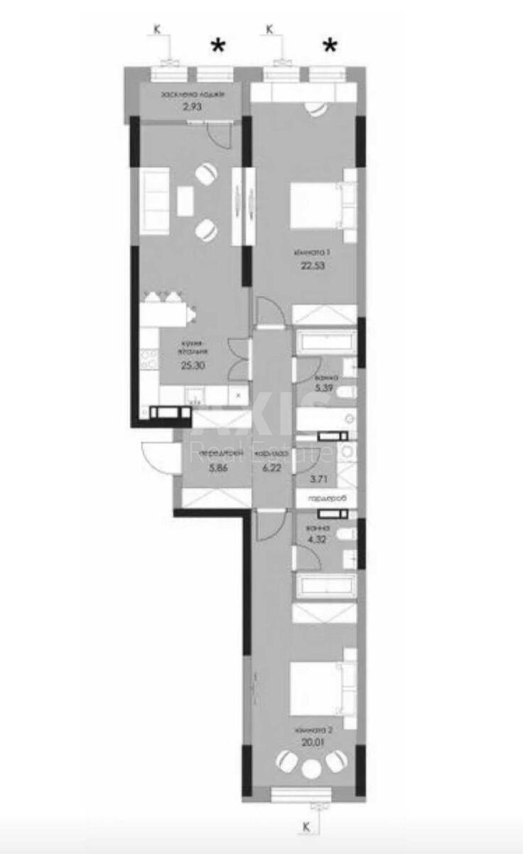 3k apartment vul. Zhmachenka Generala 285757216