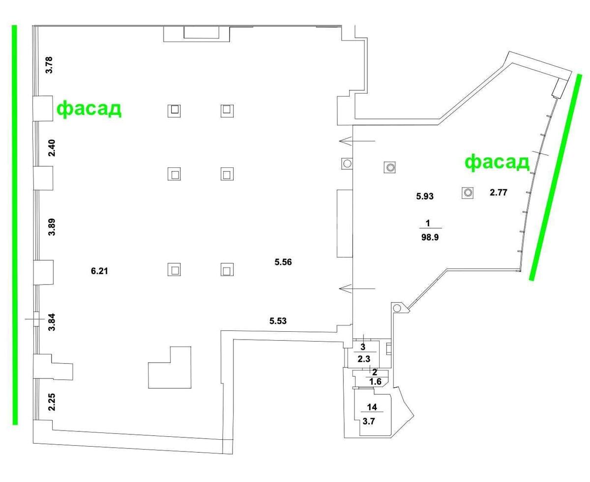 Trade object vul. Basejna 2А, 436m211