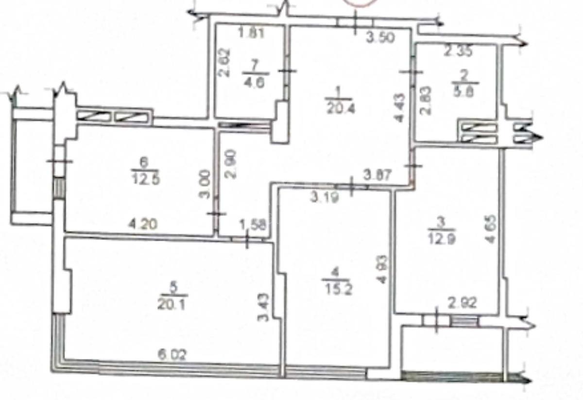 3k apartment vul. Kirovograds'ka 7010