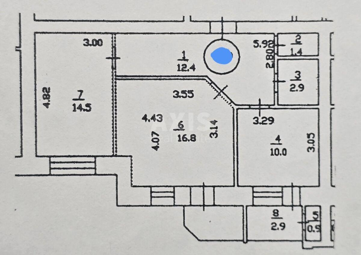 2k apartment vul. Ahmatovoi' Anny 356106713