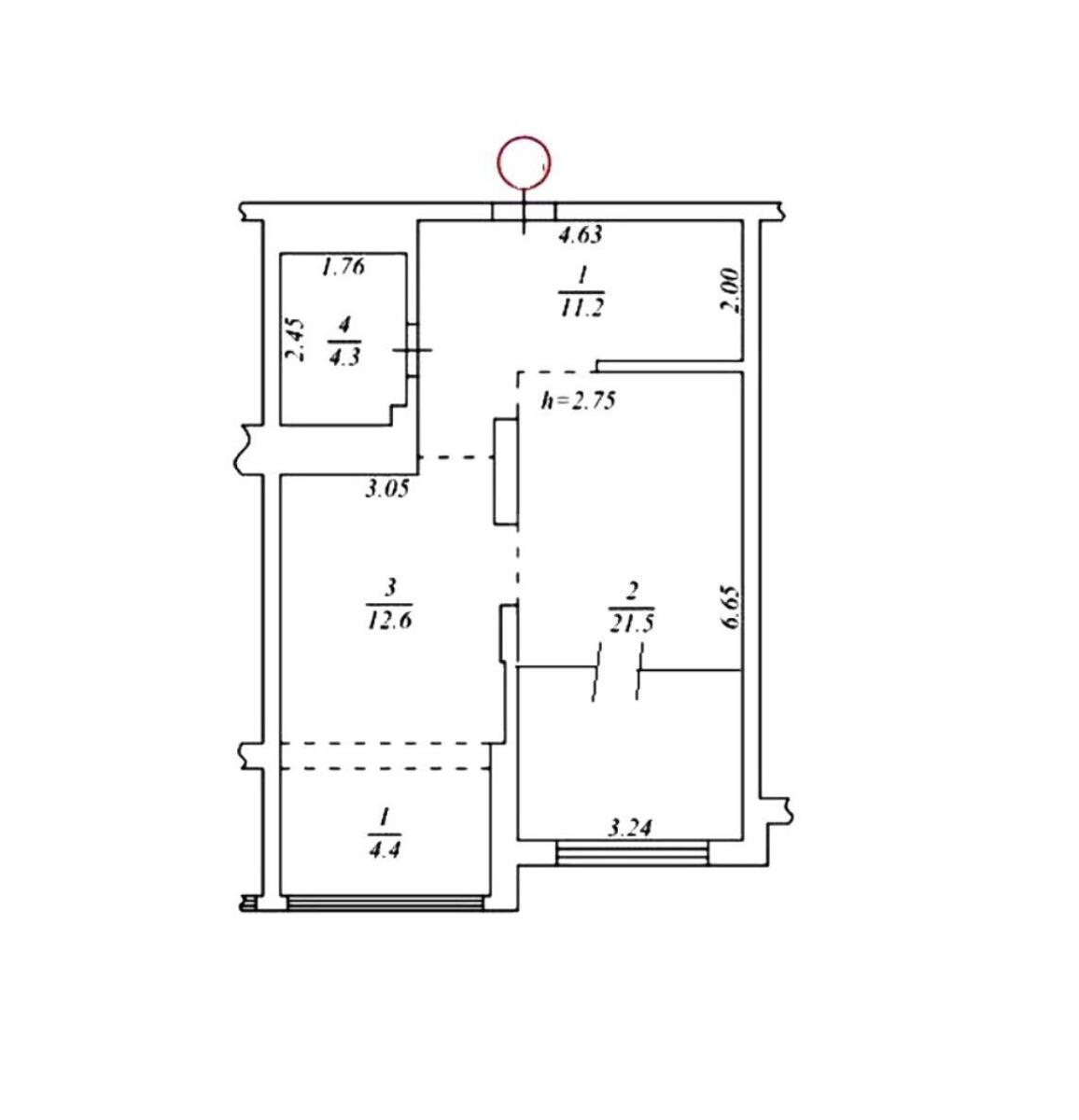 1k apartment vul. Demii'vs'ka 1411