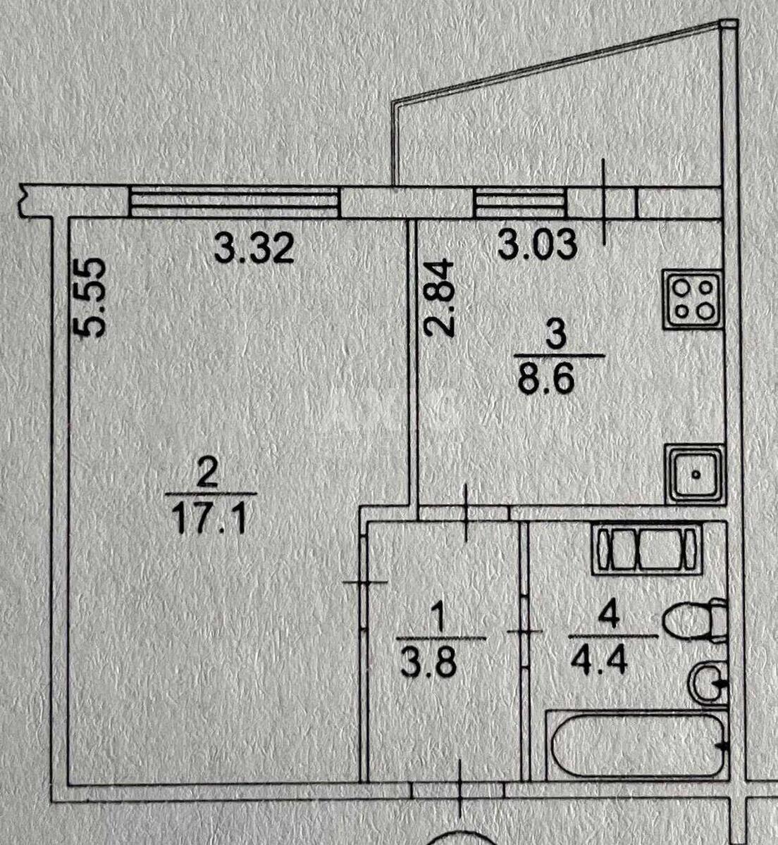 1k apartment vul. Chavdar Jelyzavety 2110