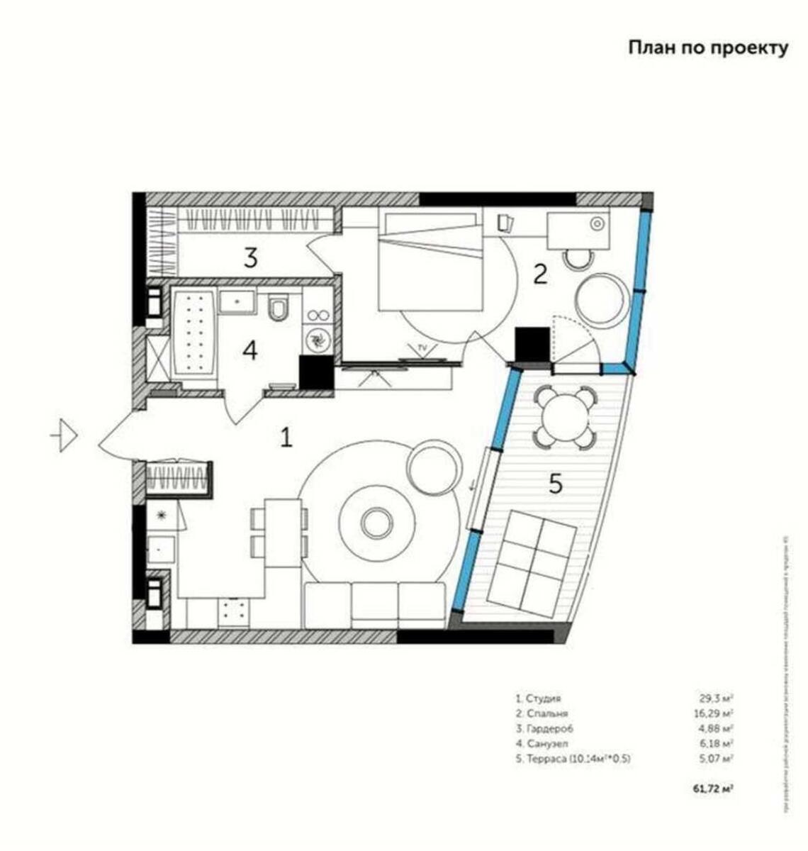 1к квартира ул. Иоанна Павла II 12591372