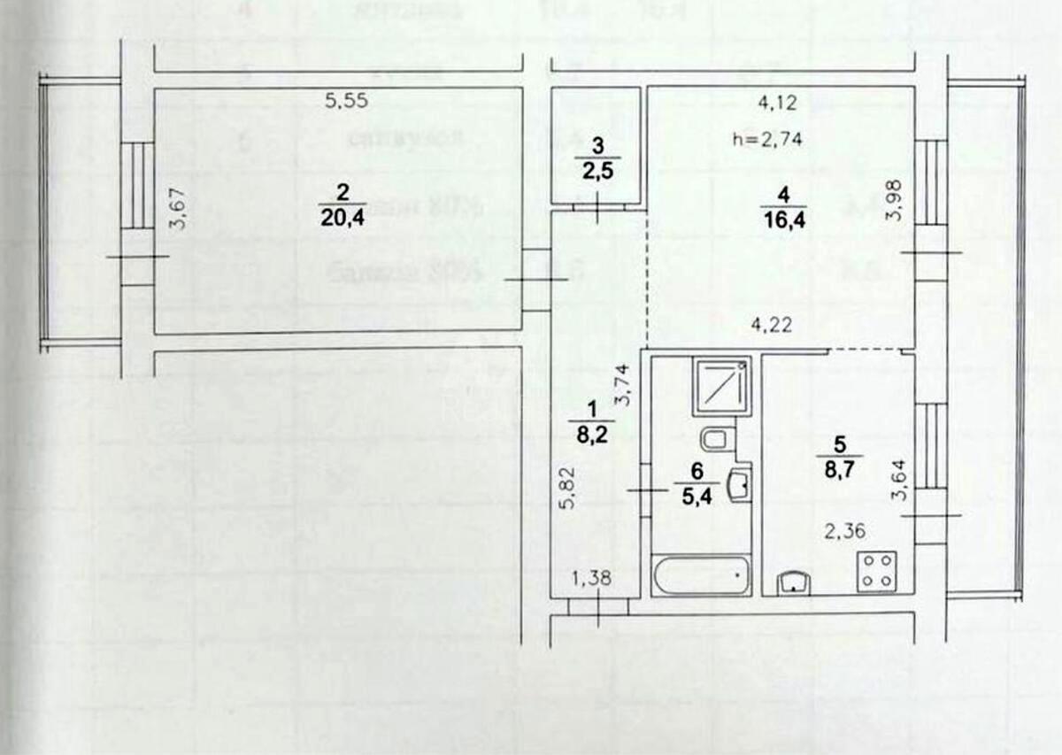 2k apartment uzv. Pechers'kyj 86148411