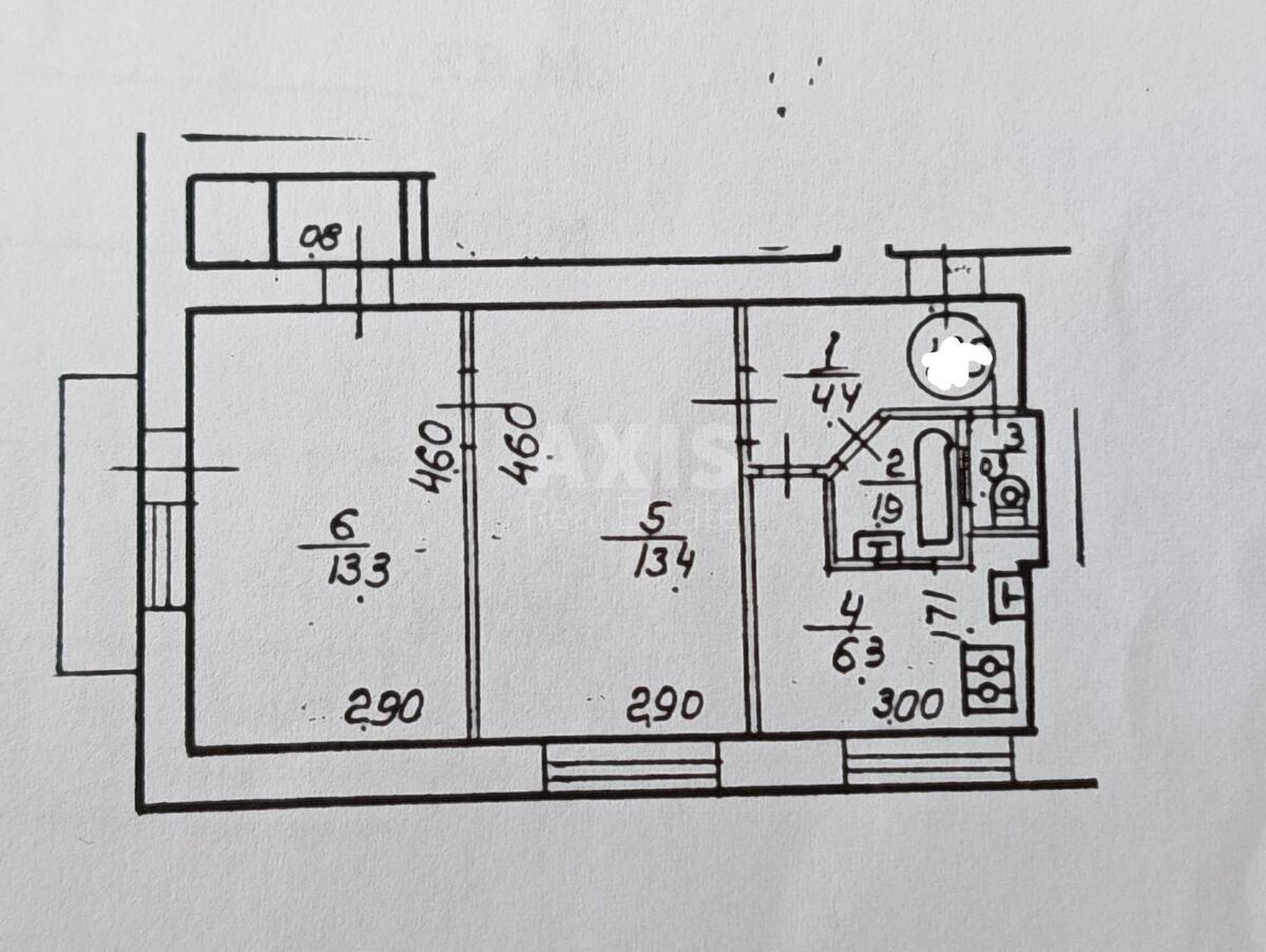2k apartment nab. Rusanivs'ka 1210