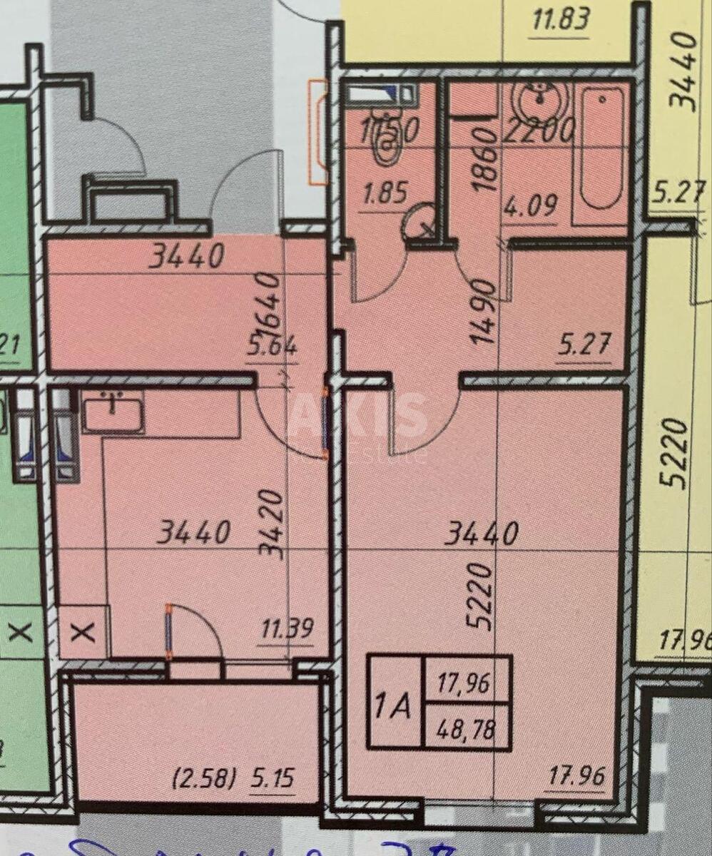 1к квартира пер. Балтийский 236164212