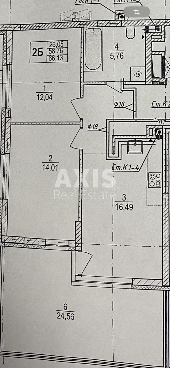 3k apartment vul. Rodyny Kristeriv 207