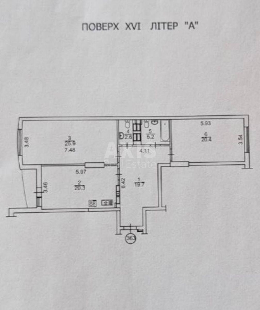 2k apartment vul. Myhajla Maksymovycha 3Д10