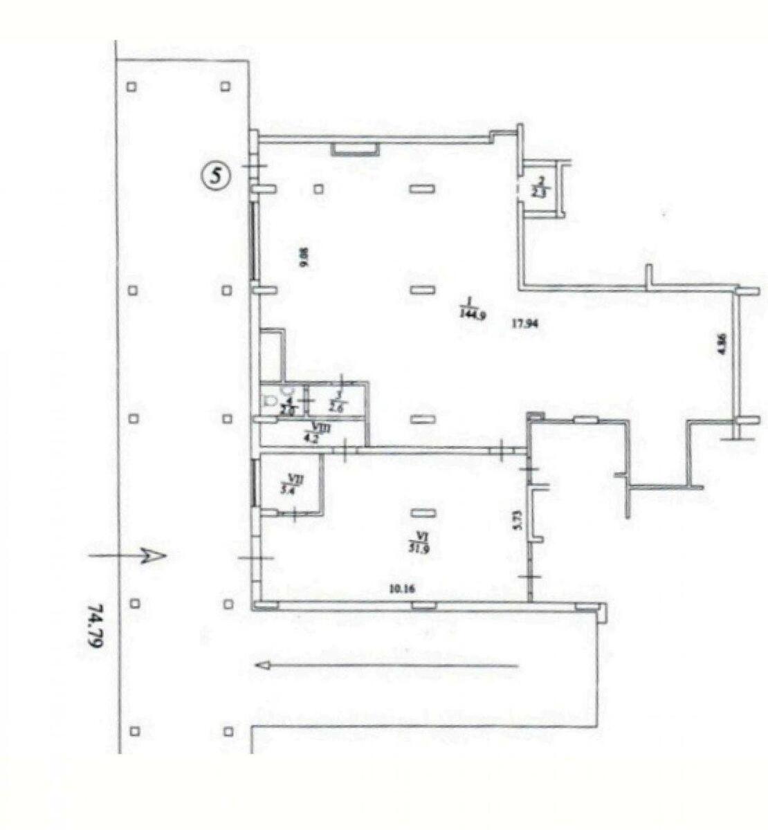 Service object vul. Dragomyrova Myhajla 19, 151m2600351