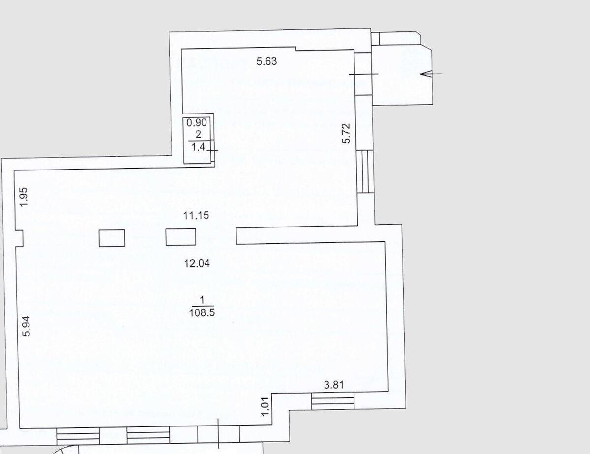 Trade object vul. Shovkovychna 38, 110m25