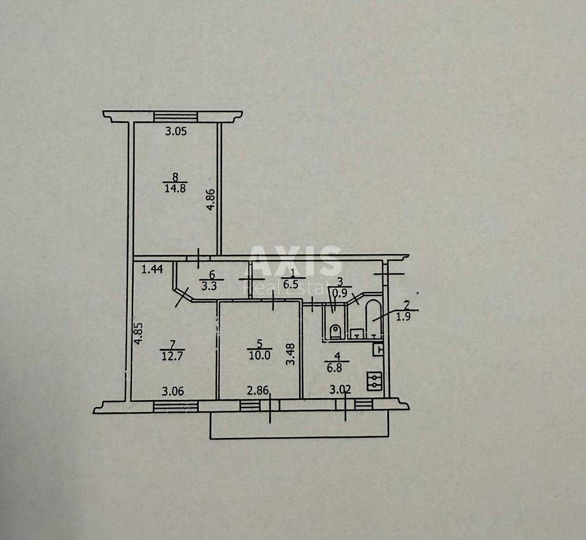 3k apartment vul. Oleksandra Arhypenka 105877612