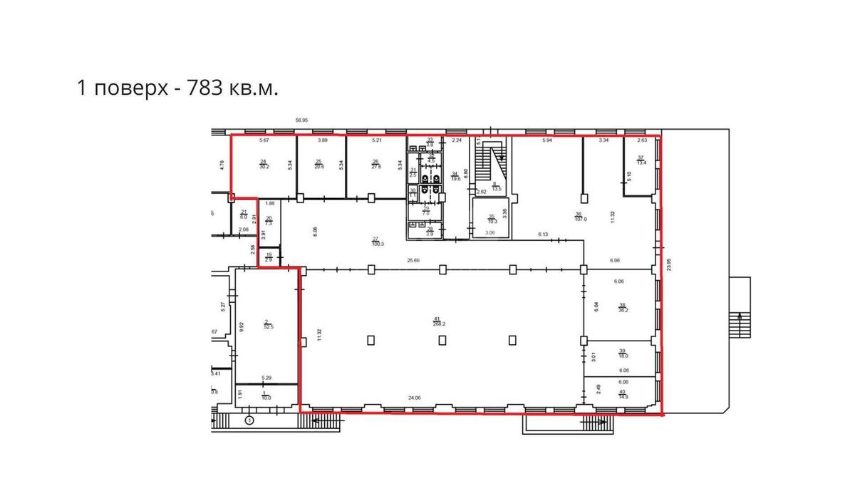 Office vul. Bul'varno-Kudrjavs'ka 22/24, 783m28