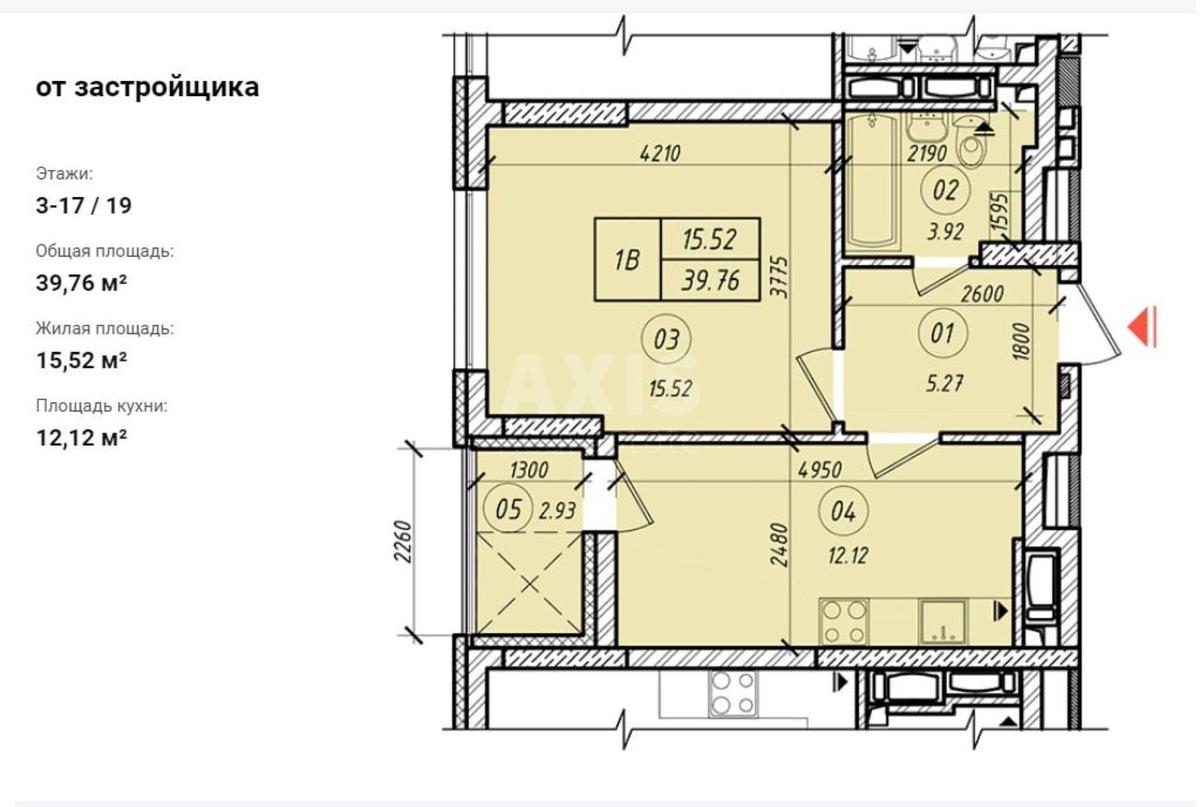 1k apartment vul. Luk'janivs'ka 257