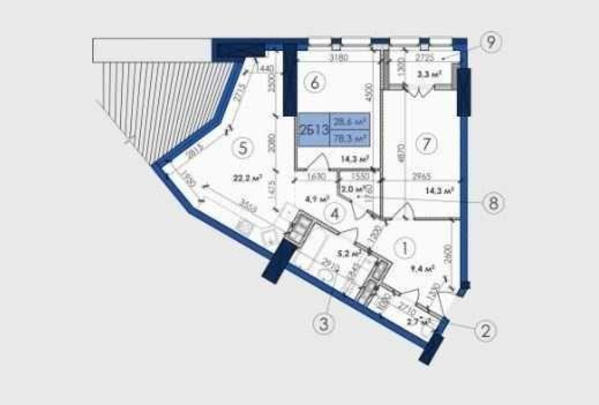 3k apartment pr-t Berestejskij 11Б612341