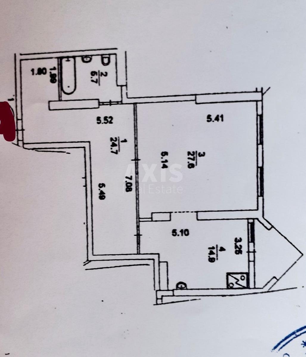 1k apartment vul. Saperno-Slobids'ka 225942513