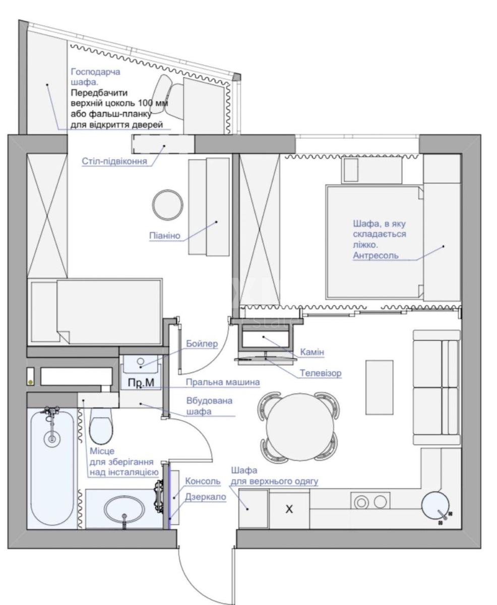 2k apartment vul. Berkovec'ka 6А3