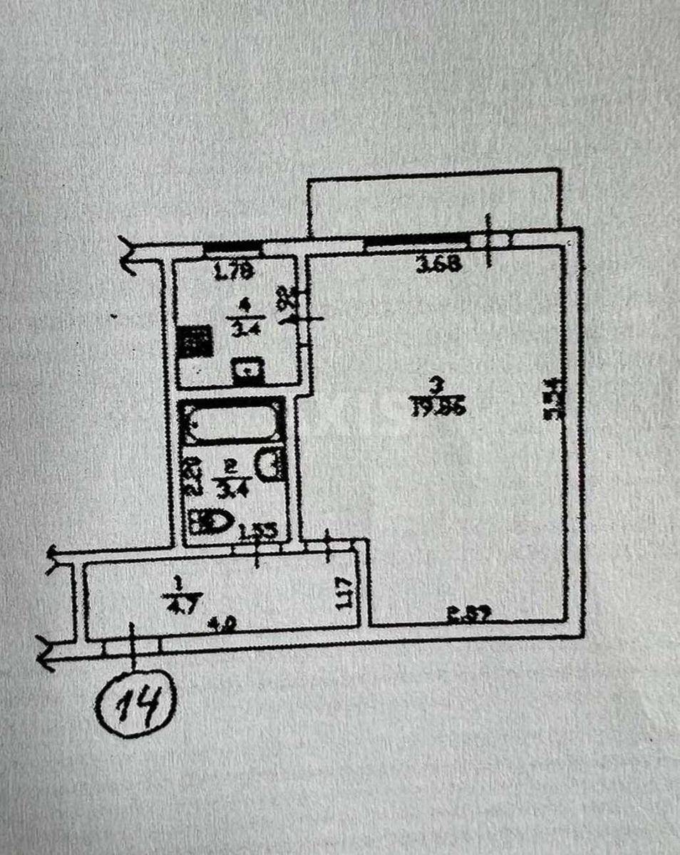 1k apartment vul. Bilorus'ka 157