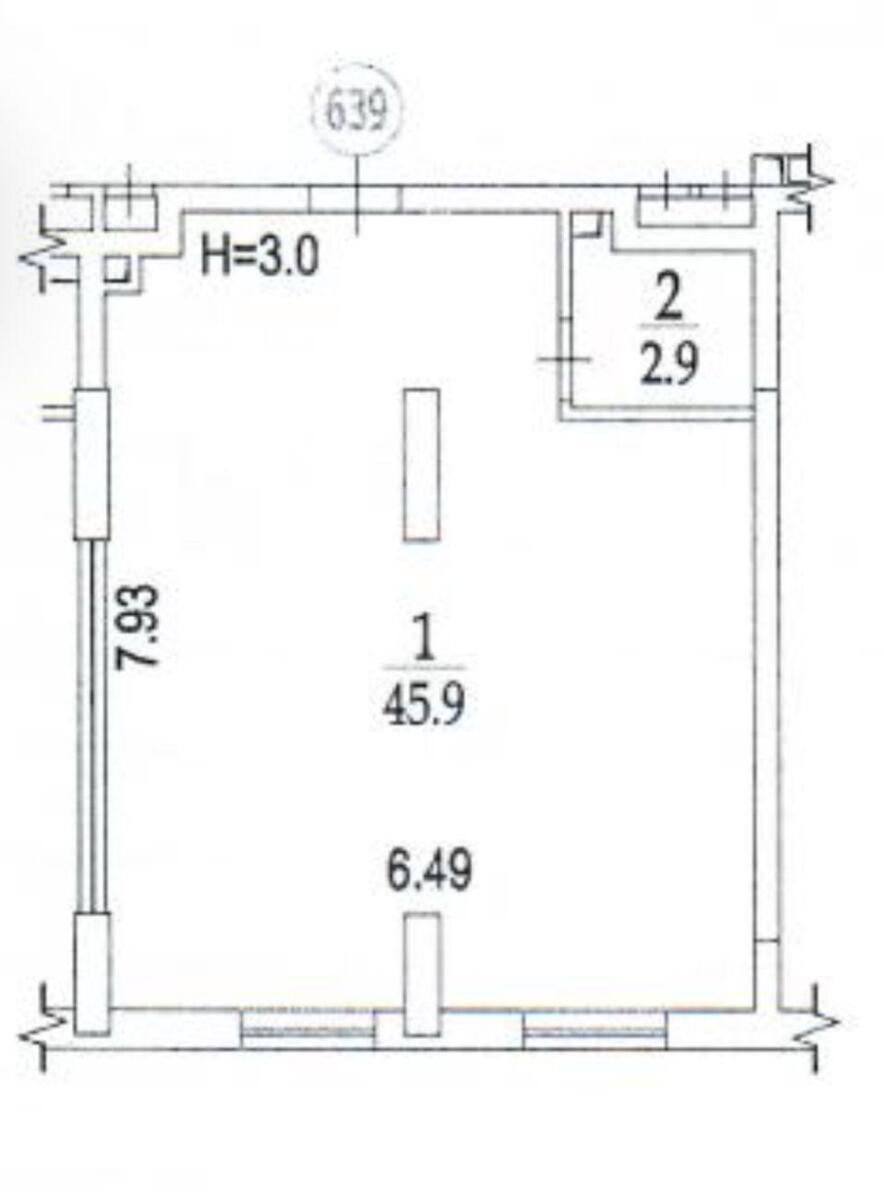 Office vul. Mykil's'ko-Slobids'ka 10, 48m28