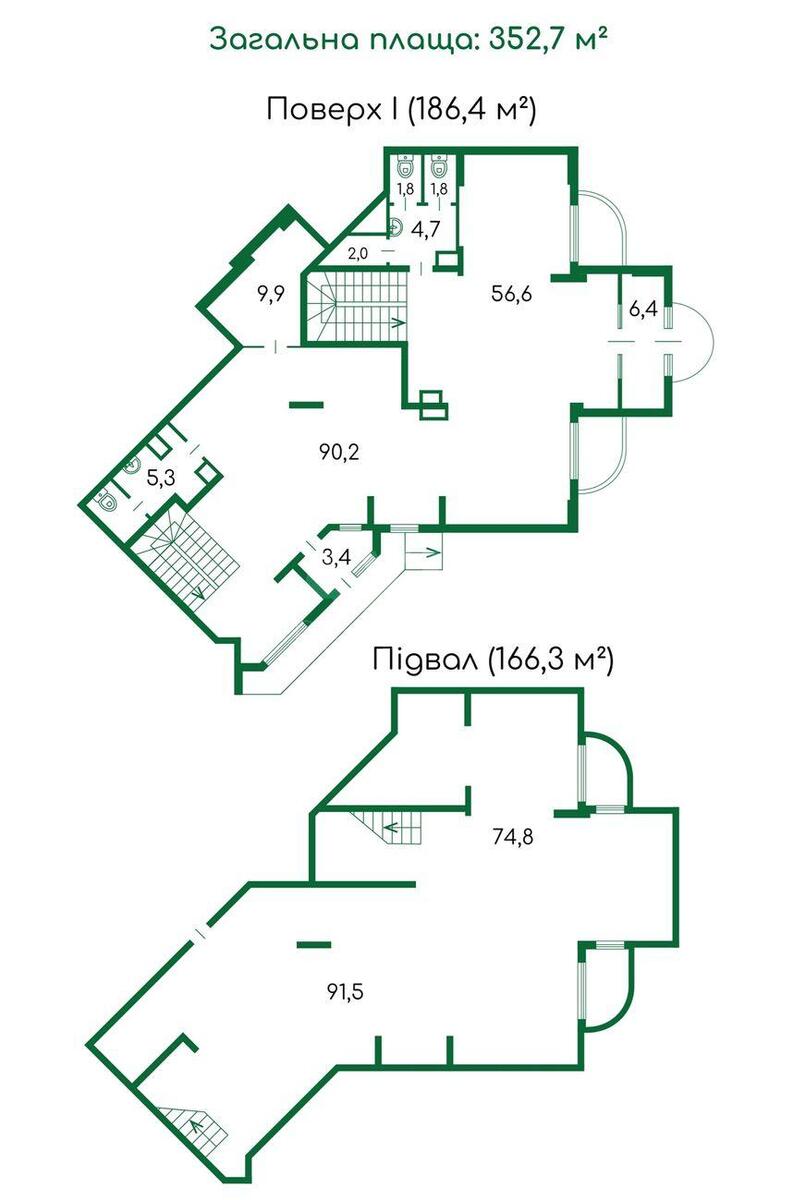 Trade object vul. Symonenka Vasylja 5, 353m22