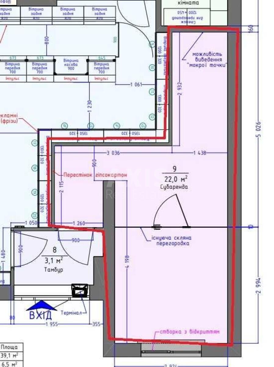 Trade object vul. Voskresens'ka 16, 25m2630024