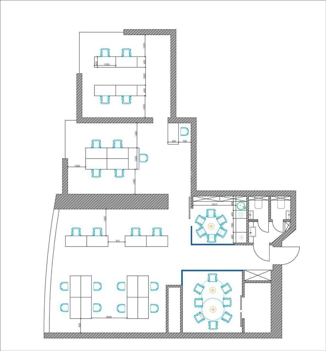 Office uzv. Klovs'kyj 7, 152m23