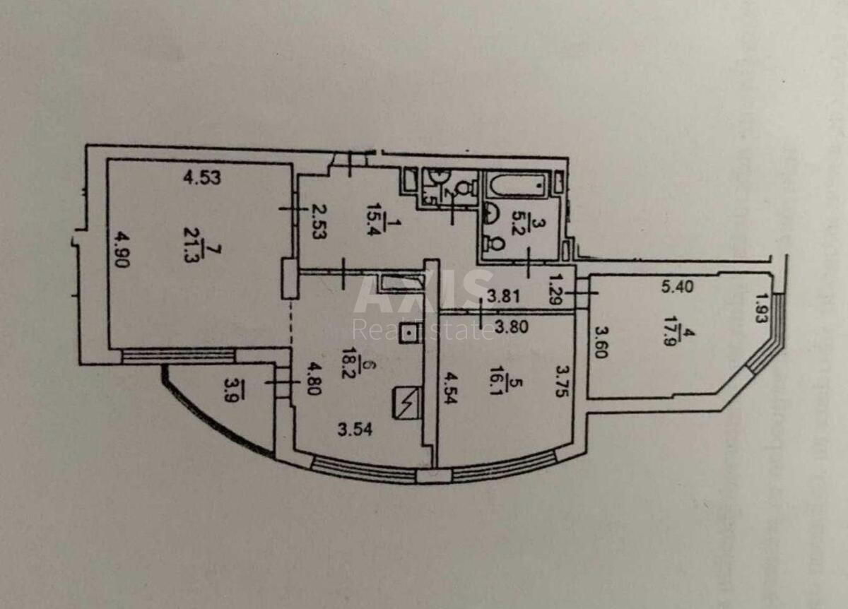 3k apartment vul. Gryshka Myhajla 910