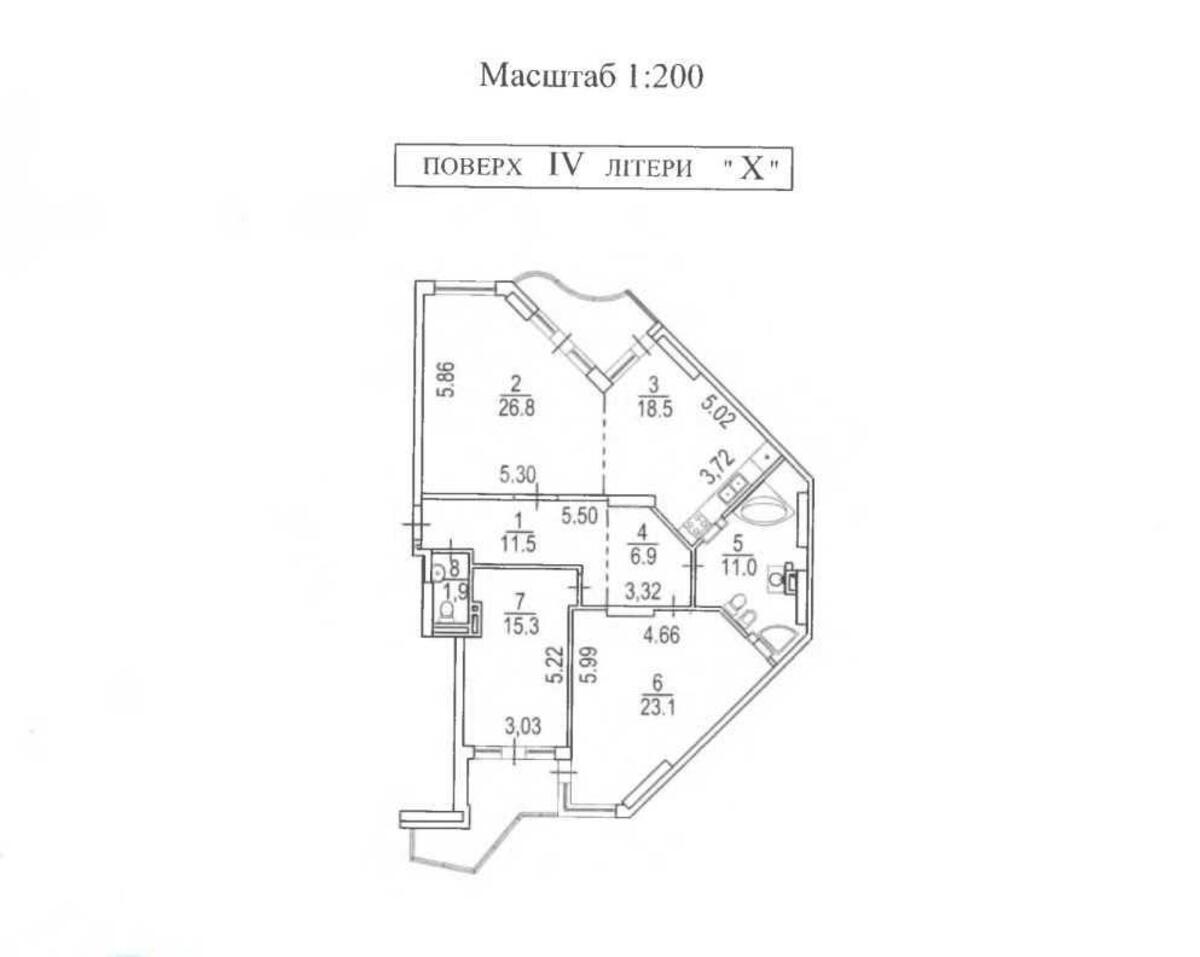 3k apartment vul. Vasylya Tyutyunnyka 37/16121516