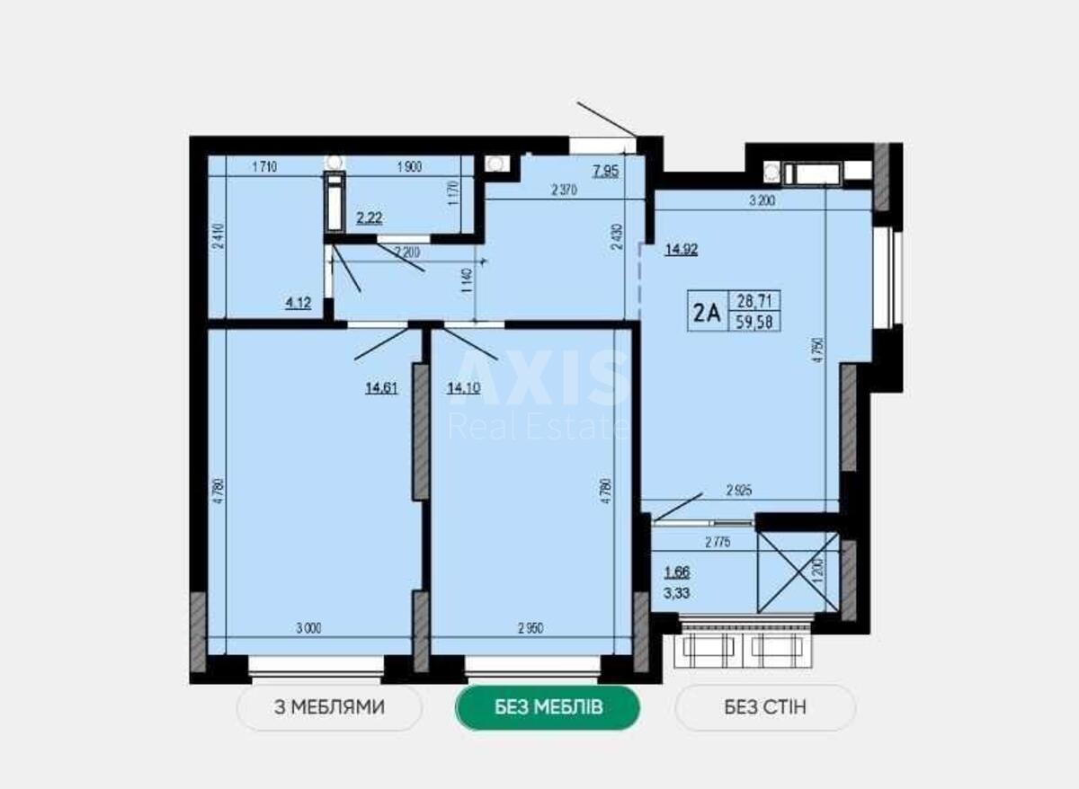 2k apartment vul. Kybal'chycha Mykoly 15679412