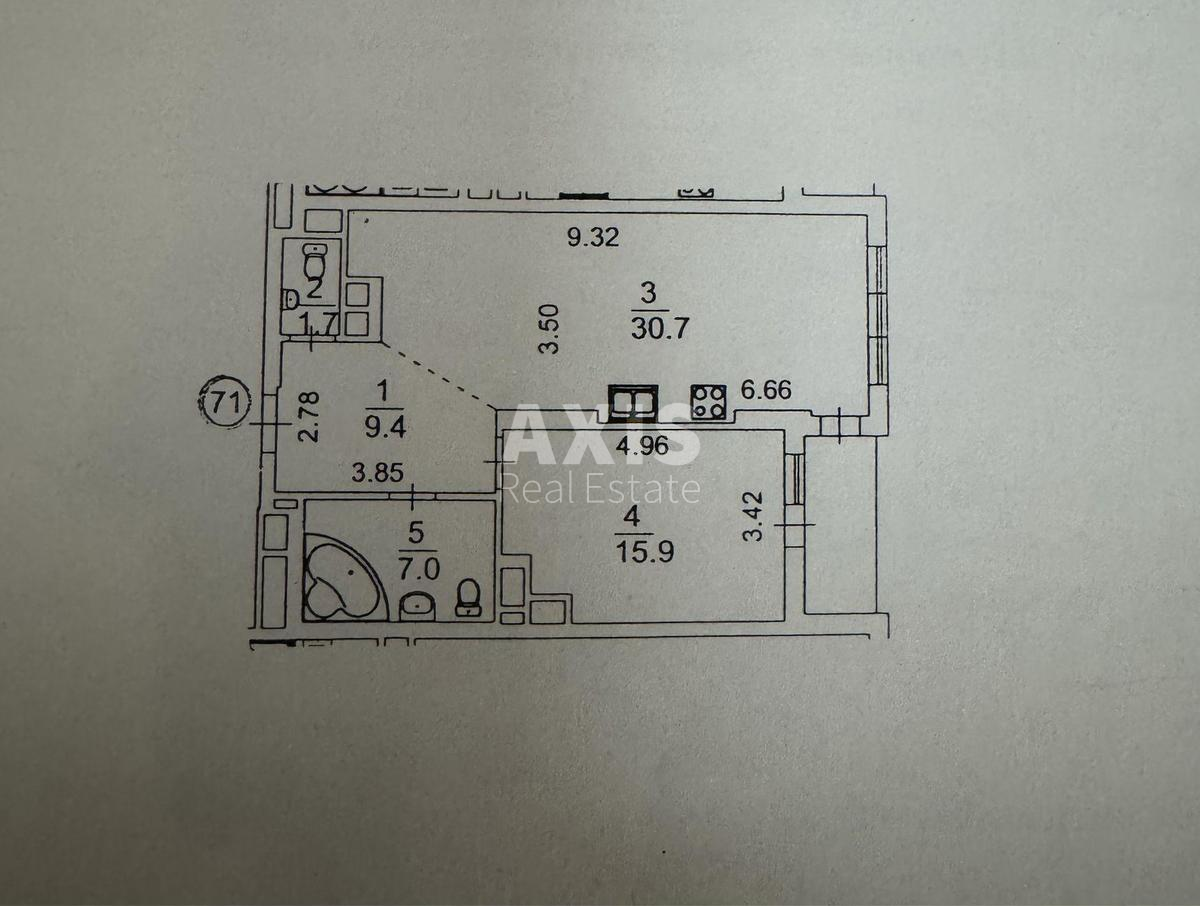 1k apartment vul. Mehanizatoriv 2426109