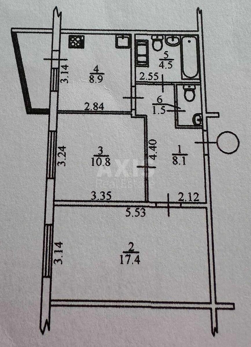 2k apartment vul. Petra Kalnyshevs'kogo 1416