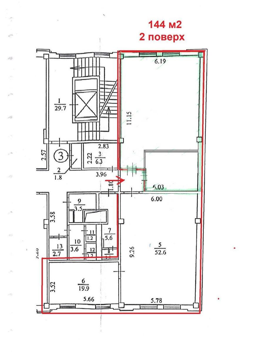 Office vul. Verhnij Val 10, 144m25977010