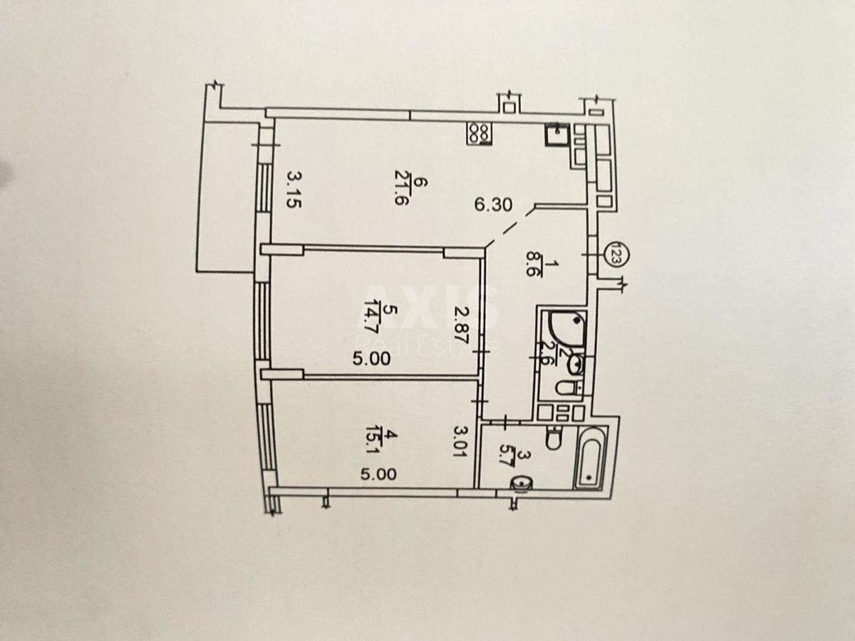 2k apartment vul. Oleksandra Olesja 57