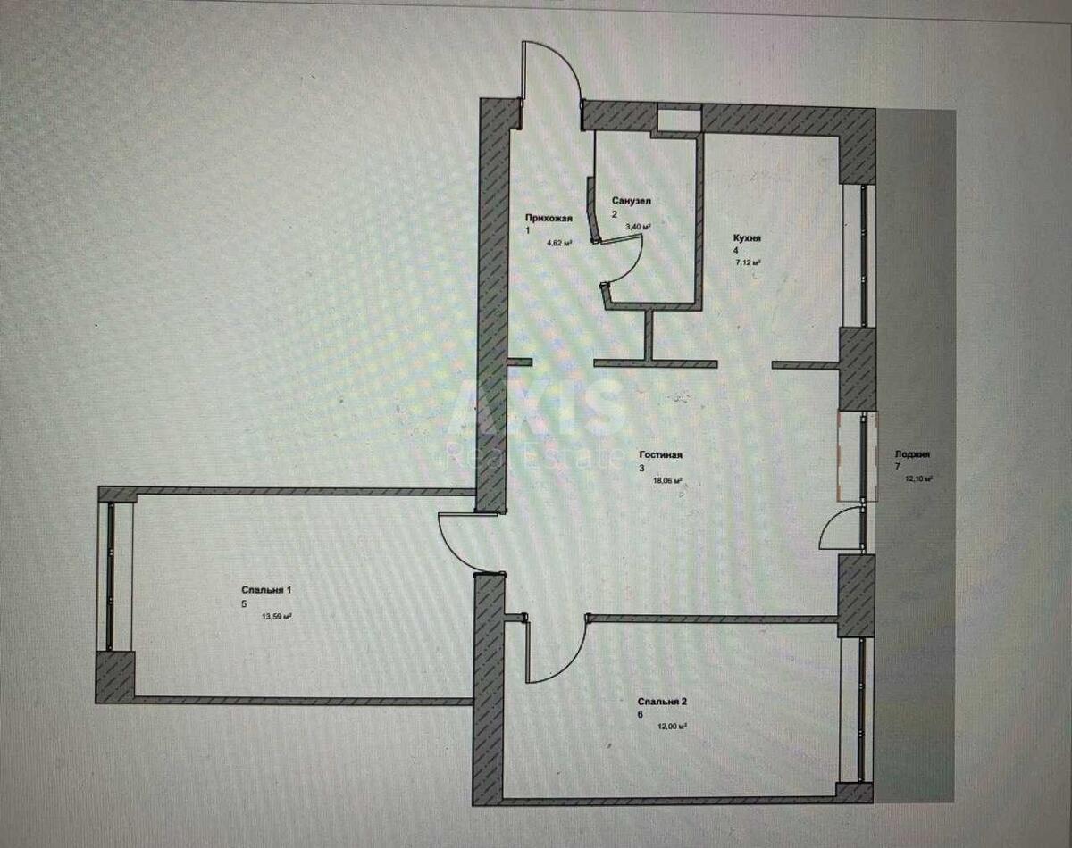 3k apartment vul. Budivel'nykiv 27А15