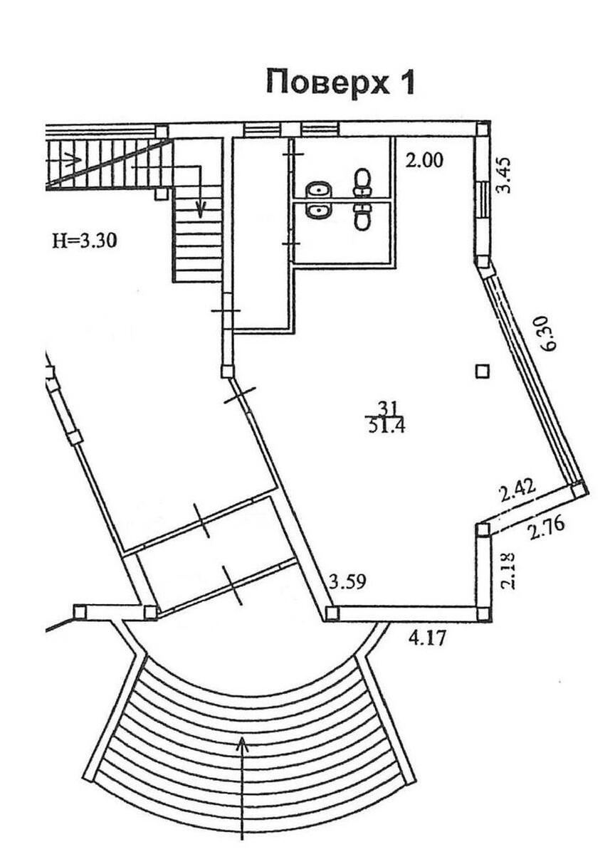 Office vul. Bazhova 9, 51m2606965